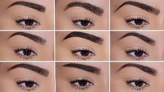 How To 9 Different Eyebrow Styles amp How they TRANSFORM your Face [upl. by Scoter704]