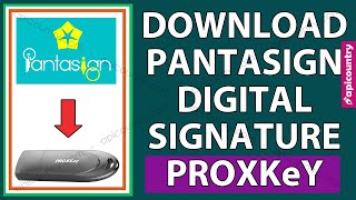 Download Pantasign DSC in Proxkey Watchdata USB Token ⬇⬇ Full Validity Digital Signature 😮😮 [upl. by Heisel887]