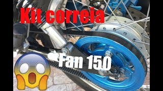 Kit correia dentada na Fan 150 [upl. by Alathia]