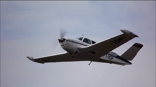 Decolagem  Beechcraft Bonanza V35B  PTIGP [upl. by Nref]