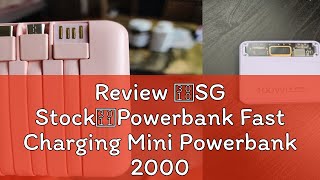 Review 【SG Stock】Powerbank Fast Charging Mini Powerbank 20000mah Power Bank Portable Powerbank Batt [upl. by Nwahsat74]