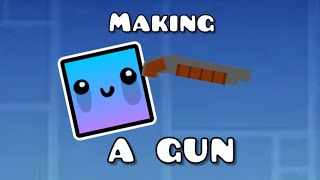 I made a WORKING gun in Geometry Dash [upl. by Tanitansy563]