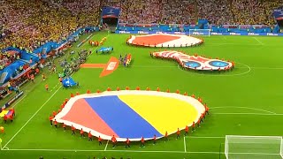 Stadium sings the national anthem of Colombia FIFA World Cup Russia 2018 [upl. by Jezabelle251]