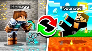 PLAYING MINECRAFT DEATH SWAP CHALLENGE [upl. by Bergmans284]