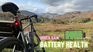 Orbea Gain D30  Battery health after 12 months cycling lakedistrict ebike orbea [upl. by Johnette]