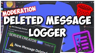 NEW  How to make a DELETED MESSAGE LOGGER system for your Discord Bot  Discordjs V14 [upl. by Omsare]