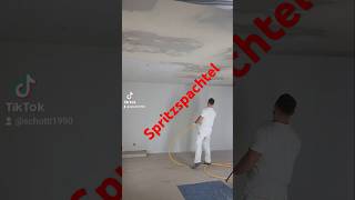 Heute wurde gespritzt und zwar spachtelmasse maler diy weilichmalerbin home drywall spaß [upl. by Settera]