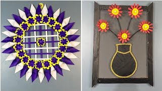 Creative DIY Wall Art Ideas Using Paper and Recycled Materials  Easy Home Décor [upl. by Enram]