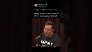 Joe Rogan ENDORSES Trump with Elon Musk [upl. by Ayiak]