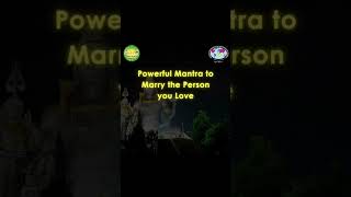 Powerfull Mantra To Marry The Person You Want astrology mantra lovemarriage [upl. by Hselin]