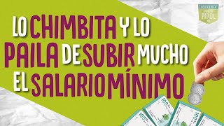 ¿Qué es lo chimbita y lo paila de subir mucho el salario mínimo  Economía para la pipol [upl. by Izawa]