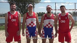 EURO 2017 Sinkovic Brothers  special guests on our sand court [upl. by Adnauq]