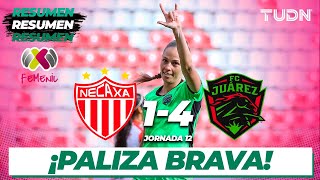 Resumen y goles  Necaxa 14 Juárez  Liga Mx Femenil  CL2024 J12  TUDN [upl. by Bergh]