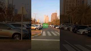 Abu Dhabi Formal parking road to Meena qurantilawat trending shorts road city citytour nature [upl. by Heshum]