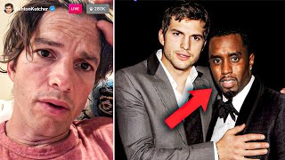 Ashton Kutcher PANICS After CNN Drop NEW Footage Of Him amp Diddy [upl. by Obadias541]