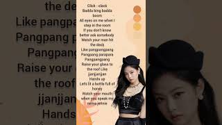 boombayah Jennies rap lyrics ✨blackpinkblinkraplyrics [upl. by Trudey]