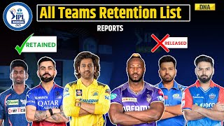 IPL 2025 Retention List Full List of Retained Players by Franchise Ahead of Mega Auction  CSK  MI [upl. by Namyac865]