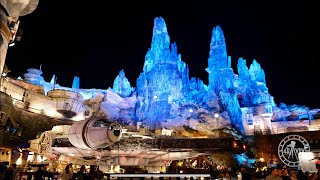 Star Wars Galaxys Edge Night Walkthrough in 4K  Walt Disney World Disneys Hollywood Studios 2022 [upl. by Nostets160]