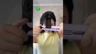 Do you know this straightener hack 😯😍 shortvideo hairstyle short [upl. by Hamforrd]