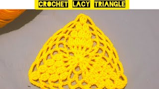 🌈🏵️✅Most Beautiful 🌈🏵️✅❤️Crochet Lacy Trianglecrochet shawlknittingdiycraft [upl. by Riamo]