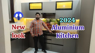 new kitchen 2024 aluminium profilealuminium modern kitchen worldletest design aluminium kitchen [upl. by Honna]