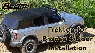 Trektop for 4door Bronco Installation [upl. by Gmur]