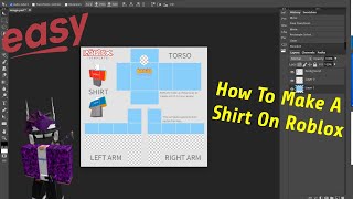 How To Make A Easy Simple Shirt On Roblox 2024 [upl. by Aynosal197]