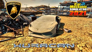 Lamborghini Huracan restoration  Car Mechanic Simulator 2021 [upl. by Aicirtam36]