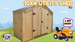 quotThe Utility Shedquot  6X4 8X4 10X4  Convert This Affordable Storage Shed  DIY Pre Cut Kit or FA [upl. by Nathanoj]