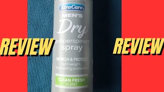 XtraCare Mens Dry Antiperspirant Spray Review [upl. by Hsot]