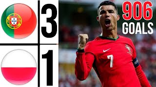 🔴 Portugal Vs Poland 31 EXTENDED HIGHLIGHTS  cristiano ronaldo Goal 906  Uefa Nations League [upl. by Cogan]