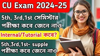 CU exam date 2024  5th and 3rd semester exam date  CU supplementary exam date  1st semester exam [upl. by Icnarf32]