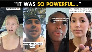 People Explain Hearing Gods Audible Voice for the First Time compilation [upl. by Anhpad]