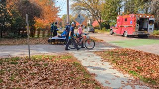 Burlington Fire Responds to an Incident on the Bike Path at Shore Road on 20241031 [upl. by Anatola]