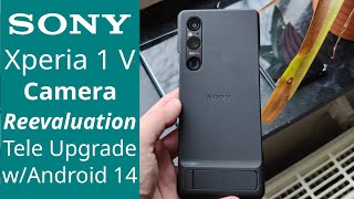 Xperia 1 V Android 14  Camera Reevaluation [upl. by Ainnek]