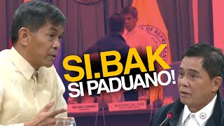 quotHindi lKAW ang MASUSUNOD ditoquot  CongBOSlTA di PlNALAMPAS ang KAYABANGAN ni PADUANO [upl. by Revlys836]