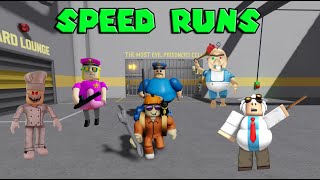 Speed RUNS in School ObbyBobby Police GIrl Papa NEW UPDATED in BARY PRISON RUN Walkthrough [upl. by Philan]