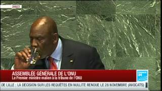 le premier ministre Cheick Modio Diarra à lassemblée générale de lONU vidéo intéfrale [upl. by Acinat]