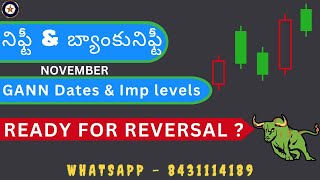 నిఫ్టీ amp బ్యాంకునిఫ్టీ Gann Dates  Technical లెవెల్స్  SIT  తెలుగు [upl. by Marv]