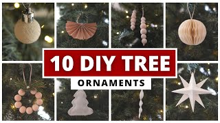 DIY CHRISTMAS ORNAMENTS scandinavian minimal budget [upl. by Ericka]