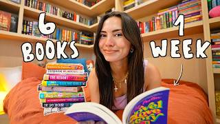 I tried reading my 6 book TBR in one week [upl. by Ymorej]