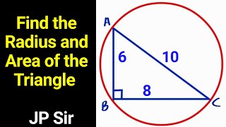 Area of a triangle passing through the vertices of a right angled triangle  JP Sir [upl. by Euqinommod]