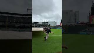 Taking the tarp off the field 😳 via mlbX shorts [upl. by Pruter]