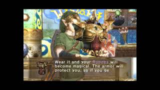 Zelda Twilight Princess Magic Armor and Castle Town Malo Mart [upl. by Huan]