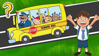 WHEELS ON THE BUS 🚌🏍️🚜 Songs For Kids Kids Songs amp Rhymes Educational Videos for Kids and Babies [upl. by Nirre]