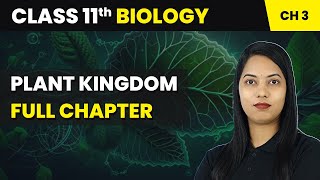 Plant Kingdom  Full Chapter  Class 11 Biology Chapter 3 [upl. by Nybbor]