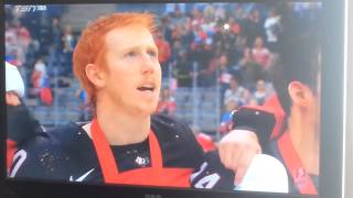 Canadian national anthem  2015 IIHF WHC [upl. by Bessy]