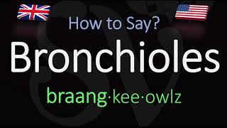 How to Pronounce Bronchioles CORRECTLY Meaning amp Pronunciation [upl. by Rednaeel]