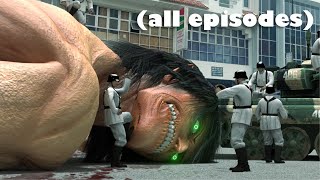 Attack on titan in modern generation all episodes [upl. by Ahsii]