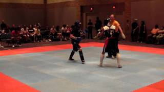 Full Contact Kung Fu Sanda Match  Martial Arts Plano [upl. by Nylidnarb]